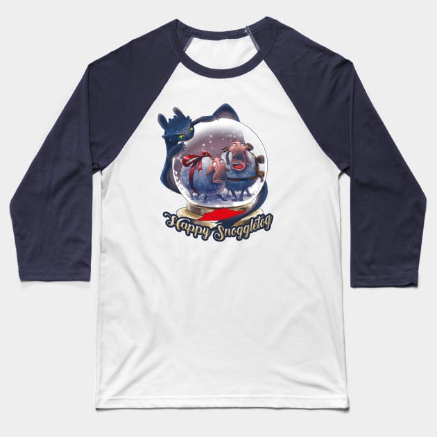 Happy Snoggletog! - How to Train Your Dragon: Homecoming​ Baseball T-Shirt by Fine_Design